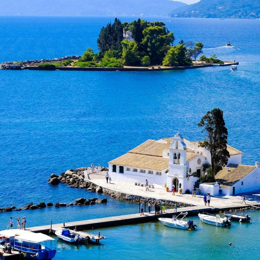 Spiros Corfu Apartment Kanali  ภายนอก รูปภาพ